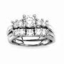 14K White Gold 1 1/2 ct. Diamond Engagement Set (G-H Color, SI2-I1 Clarity)