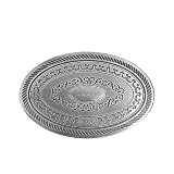 Traditonal Oval Pewter Belt Buckle