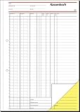 Sigel SD056 Kassenbuch, EDV, 1. und 2. Blatt bedruckt, selbstdurchschreibend, A4, 2x40 BL