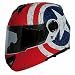 TORC T27 Avenger Full Face Modular Helmet with Rebel Star Graphics (Flat White X-Large) RS.20049.00