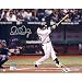 Steiner Sports MLB Tampa Bay Rays Evan Longoria White Jersey Swing Horizontal Signed Photograph