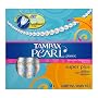 Tampax Pearl Super Absorbency Tampons with Plastic Applicator, Super Plus Absorbency, Fresh Scent, 36-Count Boxes (Pack of 2)