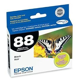 Epson 88 Series DURABrite Ultra Black Ink Cartridge (T088120)