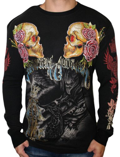 CHRISTIAN AUDIGIER Ed Hardy Mens Skull Eagle 