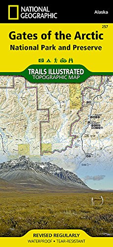 Gates of the Arctic National Park and Preserve (National Geographic Trails Illustrated Map)