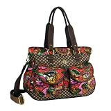 Oilily Diaper Bag African Garden Collection, Red