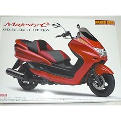 YAMAHA MAJESTY C SPECIAL LIMITED EDITION ROT 2006 BAUSATZ KIT 1/12 AOSHIMA MODELLMOTORRAD MODELL MOTORRAD