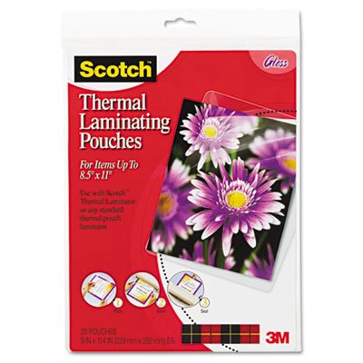 MMMTP385420-Scotch TP385420 - Letter size thermal laminating pouches, 3 mil, 11 1/2 x 9, 20/pack
