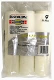 Linzer RS-8003 3-Piece Professional Rust-Oleum White Woven Roller Covers, 1/4-Inch Nap