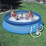 12FT INTEX SWIMMING POOL COMPLETE WITH FILTER PUMP AND CARTRIDGE
