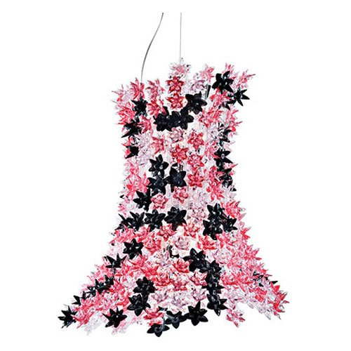 Kartell 9250RN H&auml;ngeleuchte Bloom transparent, rosa/schwarz Preisvergleich