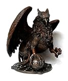 IMAGE OF Large Celtic * Bronze * Griffin Statue Gryphon
