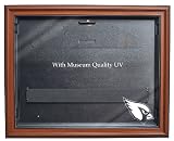 NFL Arizona Cardinals Removable Face Jersey Display - Brown with Museum Quality UV Upgrade