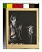 Historic Print (L): [Kahlil Gibran in Middle Eastern(?) costume with leopard skin and...