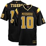 Missouri Tigers #10 Youth Black Rivalry Football Jersey