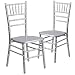 Flash Furniture 2 Pk. HERCULES Series Silver Wood Chiavari Chair