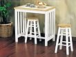 Mission Style Tile Top 3-Piece Breakfast Set Table By Acme Furniture