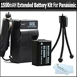 Battery And Charger Kit For Panasonic Lumix DMC-FZ100 DMC-FZ40 DMC-FZ47 DMC ....