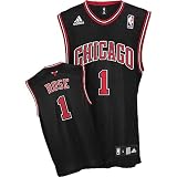 Derrick Rose Jersey: adidas Black Replica #1 Chicago Bulls Jersey