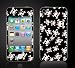iPhone 4 Girl Skulls Pink Bow crossbones Vinyl Skin kit fits 4th generation apple iPhone decal cover Skins case.