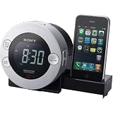Sony ICF-C7IP Clock Radio for iPod and iPhone with Hidden Sliding Dock Tray