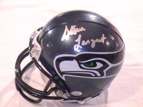 STEVE LARGENT SIGNED AUTOGRAPHED MINI HELMET SEATTLE SEAHAWKS COA + HOLOGRAM