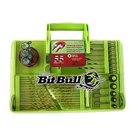 Mibro 882770 Mini Bit Bull 55 Piece Drilling and Driving Bit Assortment in Magnetic Storage System