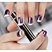 False Nails Bling Art French Fake Purple 4 Joy Squoval 24 Acrylic Medium Tips