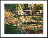 Claude Monet Poster Art Print and Frame (Plastic) - The Water Lily Pond (20 x 16 inches)