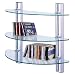 Maxwell - 3 Tier Glass Wall Storage / Display Shelves