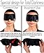 Urban Zen Ultra Comfortable Face Contoured Model Sleeping Mask with Ear Plugs and Travel Pouch, Black