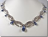 Crystal Necklace Set for Bridal Wedding Prom Pageant N1Z87