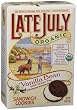 Late July Organic Vanilla Bean With Green Tea Sandwich Cookies, 9-Ounce Boxes (Pack of 6)