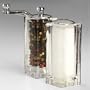 Chef Specialties Malibu Crank Acrylic Pepper Mill and Salt Shaker Set, 4-1/2-Inch