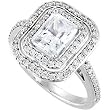 14K White Gold Diamond Semimount - 0.80 Ct. - CENTER STONE IS NOT INCLUDED