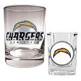 San Diego Chargers NFL Rocks Glass & Shot Glass Set - Primary logo