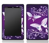 Purple Butterfly Design Kindle Fire Skin Sticker Cover Art Decal, Latest Generation (Matte Finish)