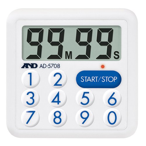A&D 防滴100分間タイマー 【LEDランプ付】 AD-5708