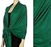 78 x 28" Silky Soft Solid Pashmina Shawl / Wrap / Stole - Emerald Green"