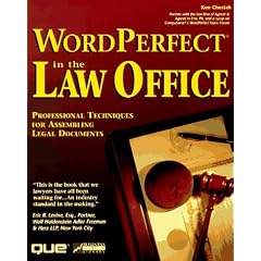Wordperfect in the Law Office