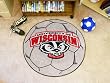 Wisconsin Badgers 29" Round Soccer Ball Floor Mat (Rug)