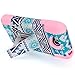 Snaponcase 2 Tone Dual Layer KickStand Armor Hybrid Cover for Motorola Droid Ultra XT1080, Maxx XT1080M Bundle with Screen Protector and Stylus - Aztec Flower/Light Pink