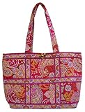 51K8RF2GWLL. SL160  Vera Bradley Raspberry Fizz Large Tic Tac Tote
