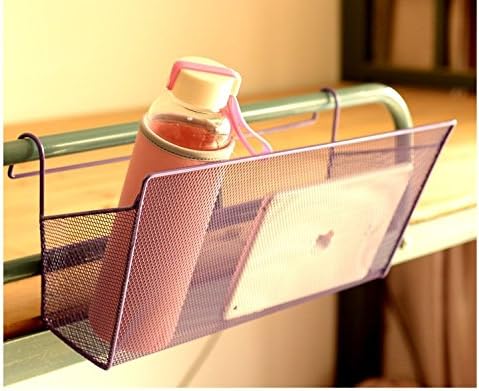 Bedside Hanging Storage Mattress Armrest Chair Desk Sofa Slipcovers TV Remote Controller Holder Organizer Bag Table Cabinet Magazine Book Remote Caddy Pouch (Purple)