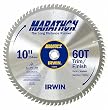 Irwin 14074 Marathon 10-Inch 60 Tooth Trim and Finish Saw Blade with 5/8-Inch Arbor