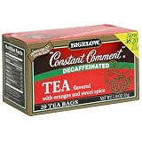 Bigelow Decaffeinated Constant Comment Tea, 20-Count Boxes (Pack of 6)