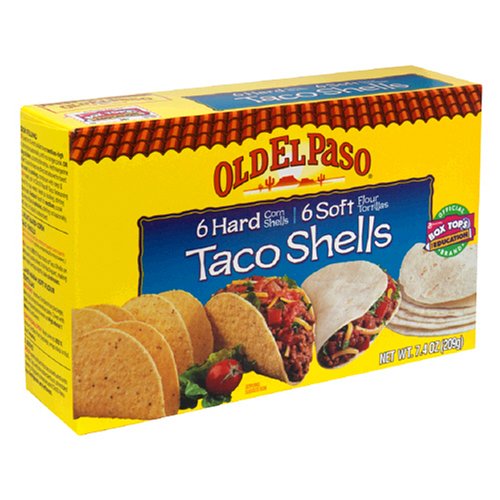 Old El Paso Hard and Soft Taco Shells, 7.4-Ounce Boxes (Pack of 12)