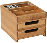 Zoom Produkt-Bild: Schreibtischbox M Bambus Alu - Bamboo Office Line