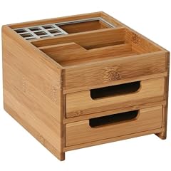Schreibtischbox M Bambus Alu - Bamboo Office Line