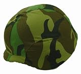 Airsoft Green Woodland Camouflage Helmet Cover